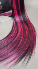 Load and play video in Gallery viewer, SCARY SWEET Custom Colored Lace Front Wig (Large Cap, 26 inch length) READY TO SHIP
