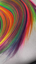 Load and play video in Gallery viewer, READING RAINBOW Custom Colored Lace Front Wig (Large Cap, 26 inch length) READY TO SHIP
