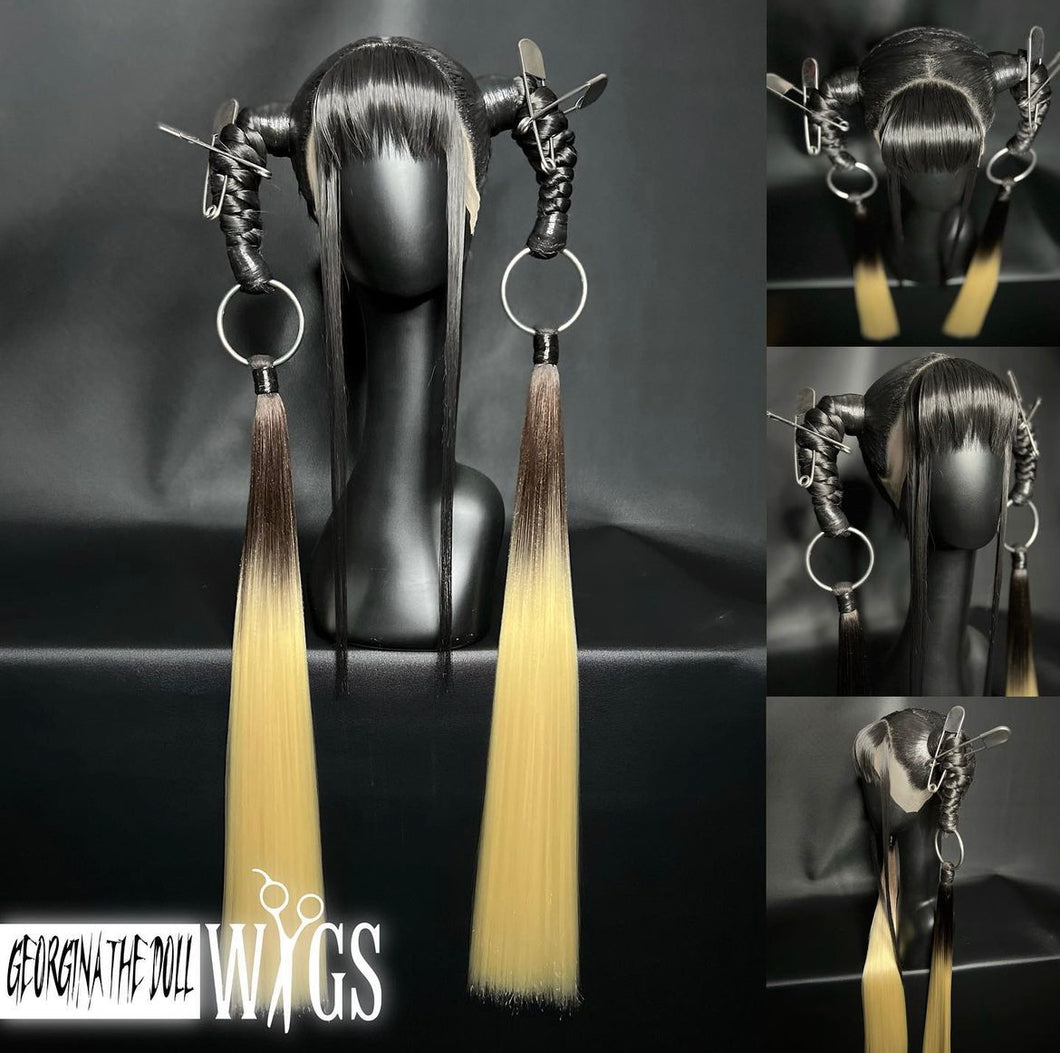 KWANGYA PUNK: MADE TO ORDER GeorginatheDollWigs Custom Styled Wig (READ DESCRIPTION FOR TURNAROUND)