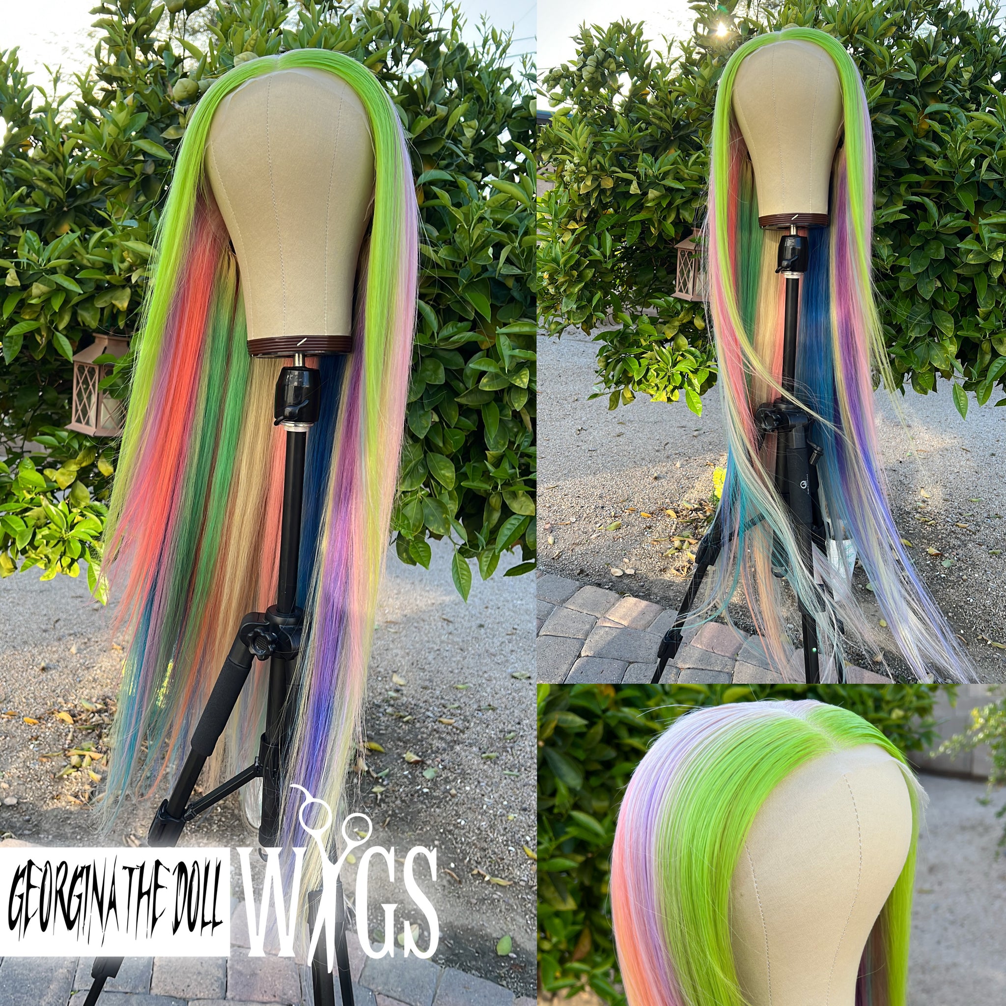 SOUR PATCH Custom Colored HUMAN HAIR Lace Front Wig (Large  display picture 2