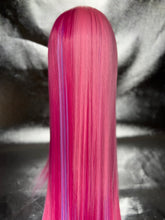 Load image into Gallery viewer, PINK VENOM Custom Colored Lace Front Wig (Large Cap, PINK Rainbow, 13x3 lace front, 30 inch length) MADE TO ORDER
